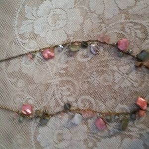Women's coral stone 20 inch necklace